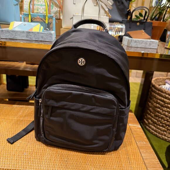Tory Burch Nylon Backpack 173559 In Black Lightweight $350 main image 5